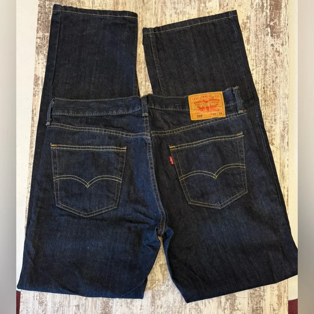Levi Strauss & Co. Dark Blue Jeans W34/L34